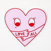Love All Vinyl Sticker - ST - LAP - 296 - Uneeka