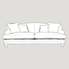 Lovelle 2 Seater Grand Upholstered Fabric Sofa - Made To Order - J Brown Chamonix - 293 Linen - LOV2G - Uneeka