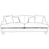 Lovelle 2 Seater Upholstered Fabric Sofa - Made To Order - J Brown Chamonix - 293 Linen - LOV2 - Uneeka