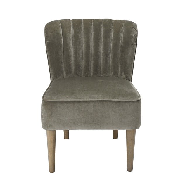 LPD Bella Velvet Occasional Chair - BELCHAGREY - Uneeka