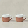 Mali Ribbed Coffee Mug - White - MM2203B2 - Uneeka