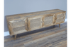 Mango Wood & Rattan Four Door Media Unit - 8961 - Uneeka