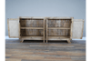 Mango Wood & Rattan Large Sideboard - 8968 - Uneeka