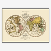 Map of the World Framed Art Print* - BFG 50x70 9506 - Uneeka