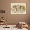Map of the World Framed Art Print* - OFG 50x70 9506 - Uneeka