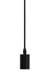 Matt Black Triple Bulb Hanging Lamp - 2940612 - Uneeka