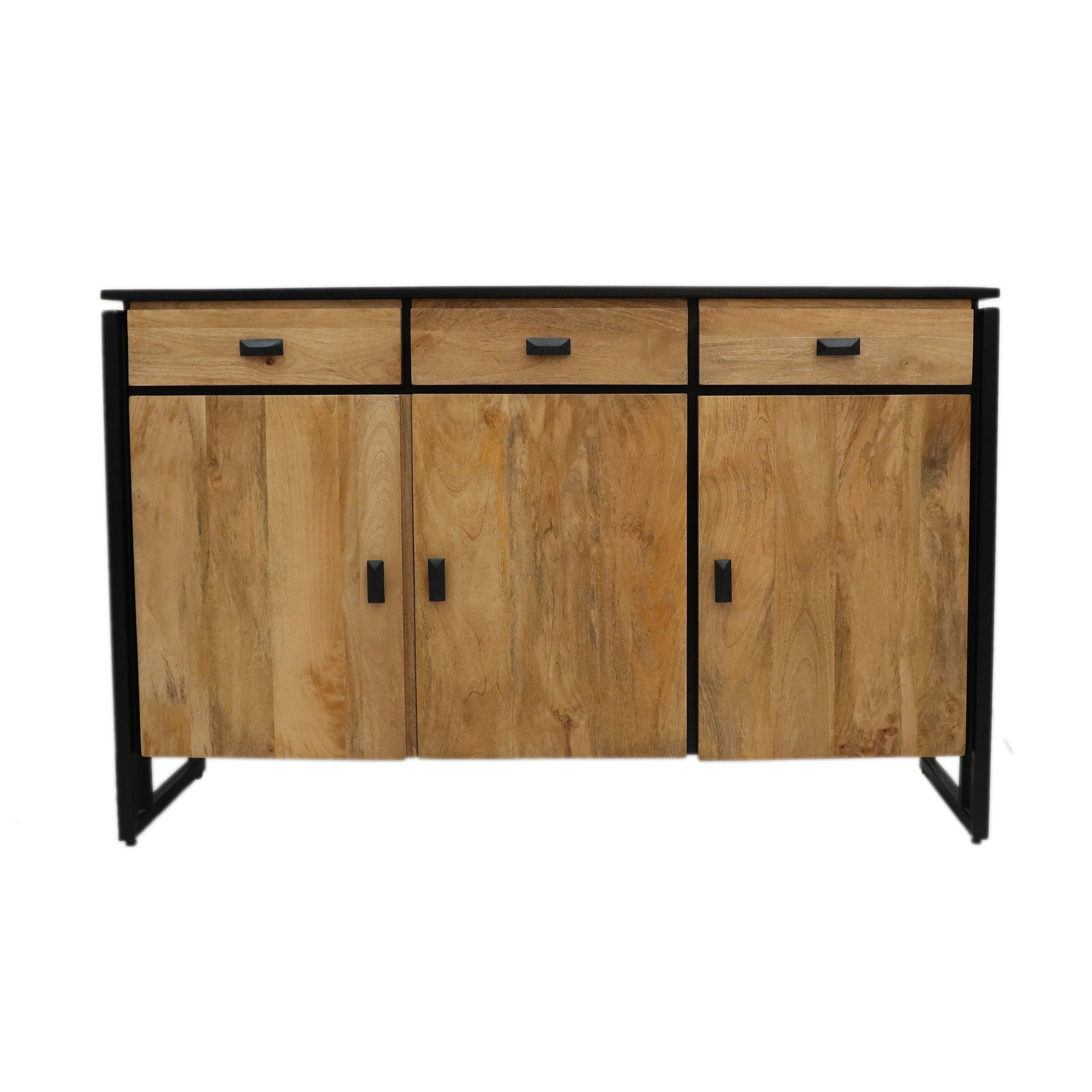 Metal Framed Wooden Large Sideboard - M2157 - Uneeka