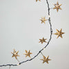 Metal Star Wire Fairy Lights - BO - MF12G - Uneeka
