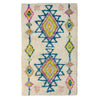 Mettah Geometric Shaggy Wool Rug - R10835 - Uneeka