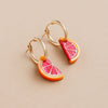 Mini Grapefruit Slice Gold Hoops - GC232603H - Uneeka