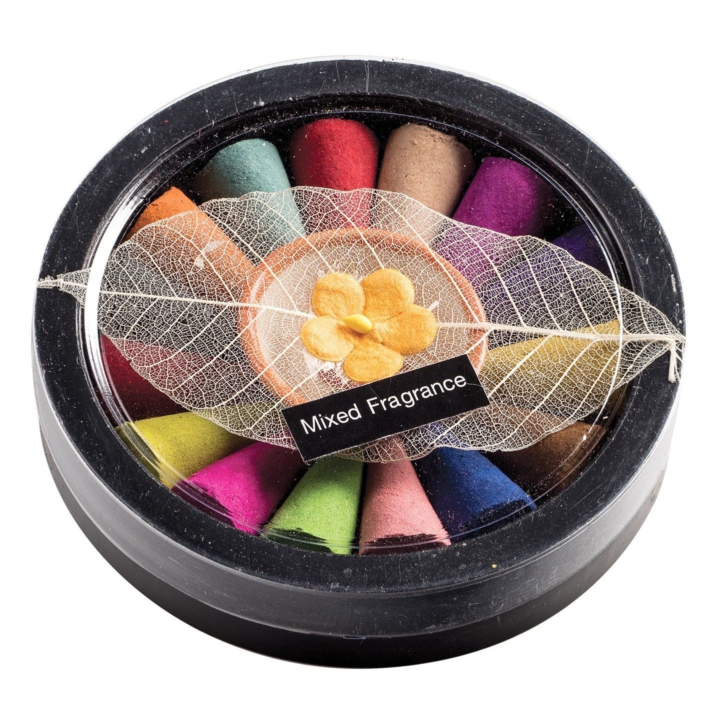 Mixed Fragrance Incense Cones Set with Holder - IB16 - Uneeka