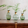 Miza Mini Green Glass Vase - MV1001 - Uneeka