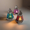 Moroccan Hexagonal Lantern - LT131 - RED - Uneeka