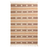 Mount Patterned Recycled Cotton Yarn Rug - R18246 - Uneeka