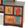 Multi Colour Mango Wood 3 Drawer Mini Chest - STC14 - Uneeka