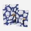 Navy Block Print Cotton Bound Notebook - 85012 - SMALL - Uneeka