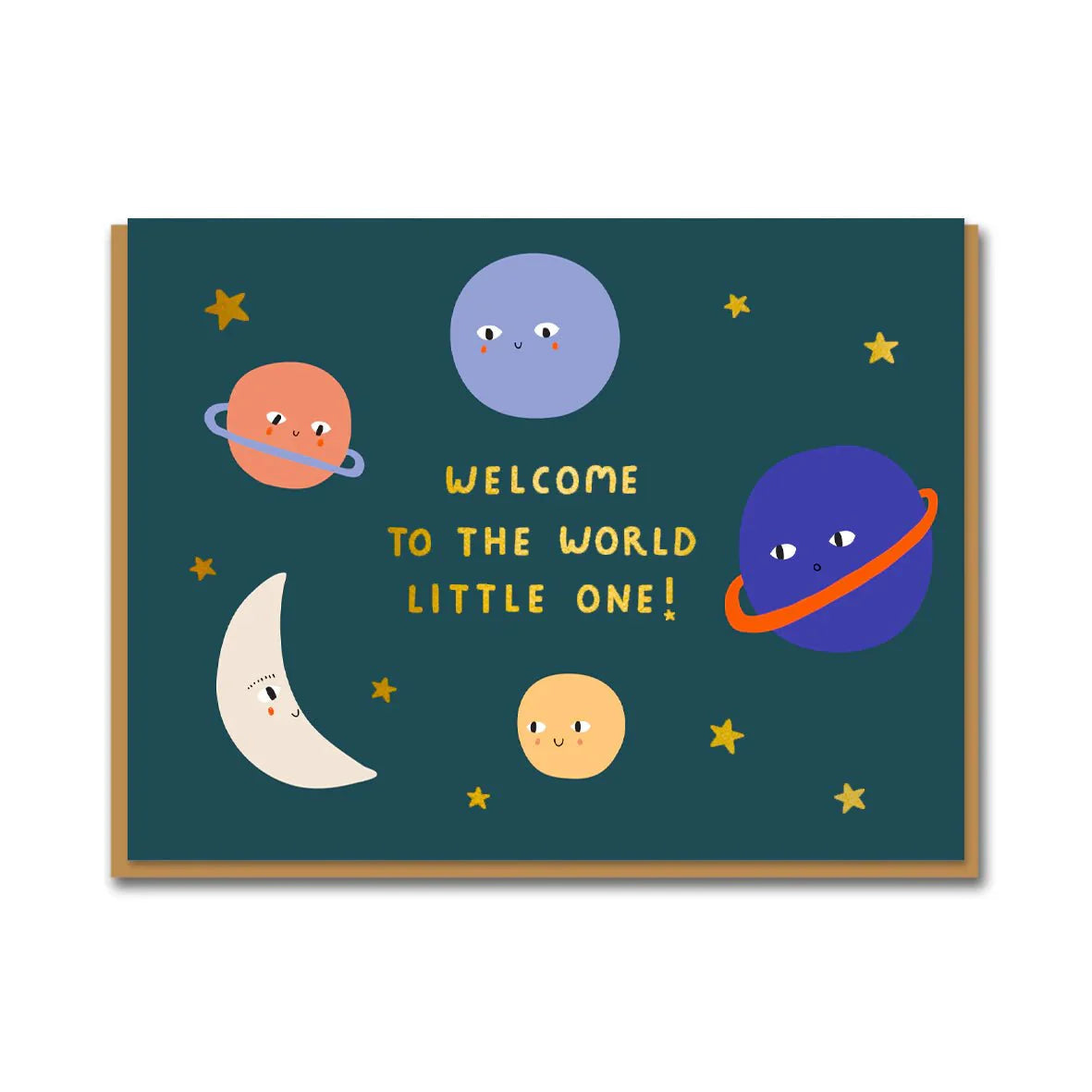 New Baby Planets Greetings Card - 0758 - Uneeka