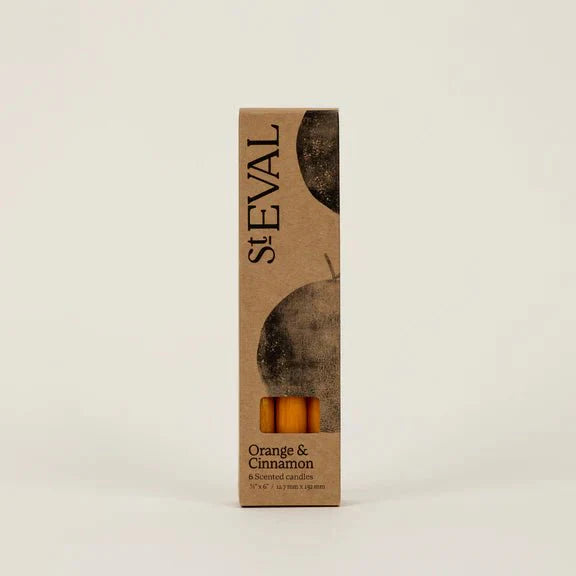 St Eval Mini Candles Pack Orange & Cinnamon - F01440 - Uneeka
