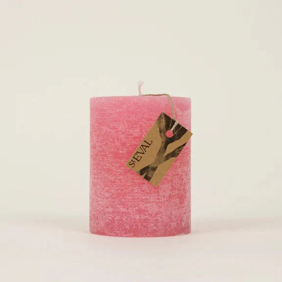 St Eval Pillar Candle Wild Rhubarb - F01540 - Uneeka