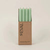 St Eval Single Dinner Candle Atlantic Green - F00046 - Uneeka
