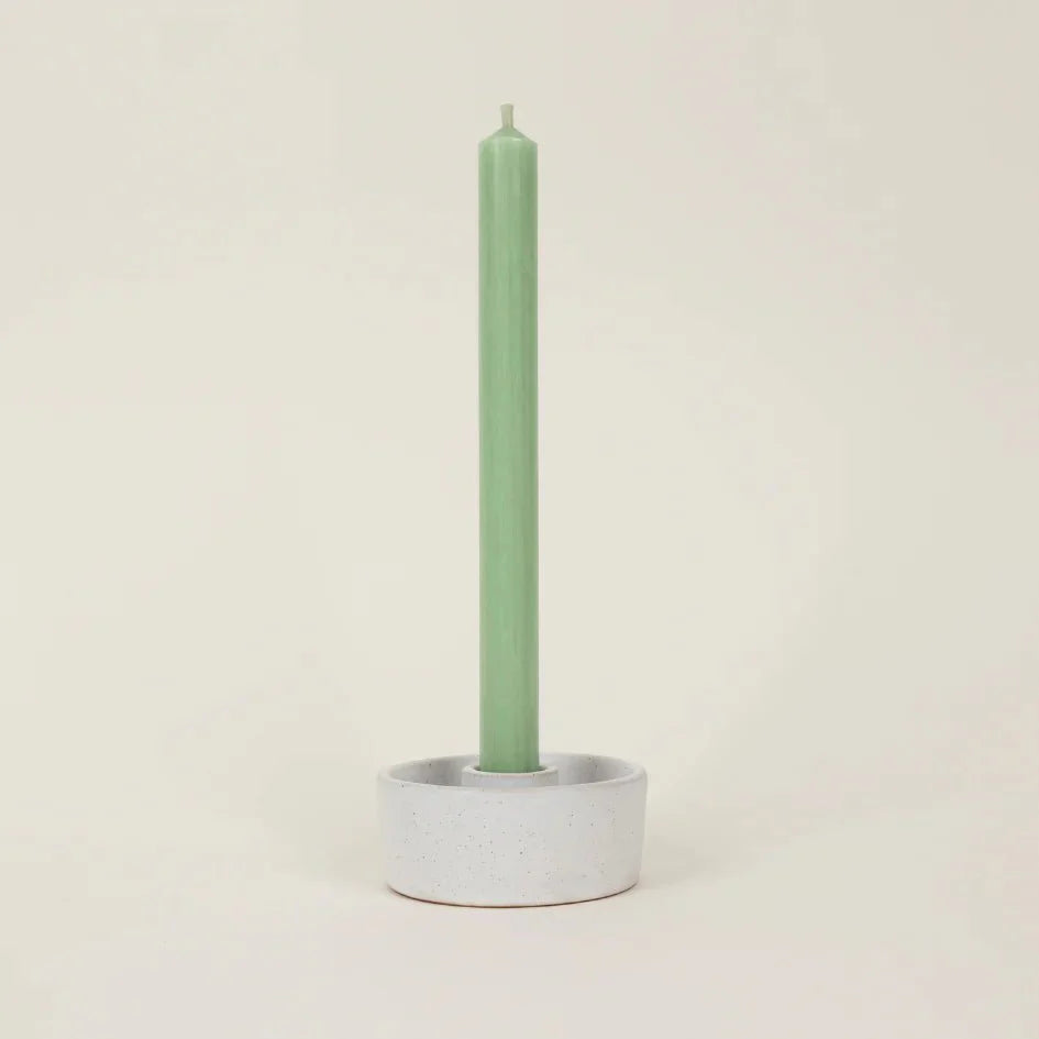 St Eval Single Dinner Candle Atlantic Green - F00046 - Uneeka