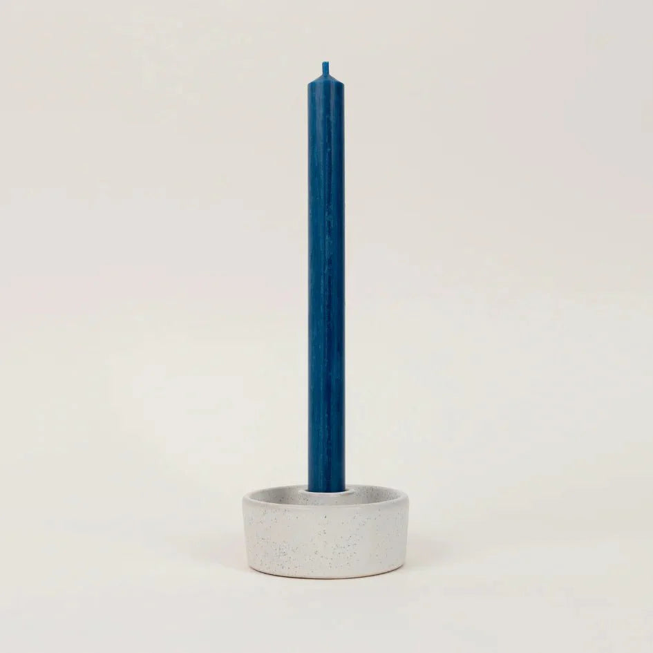 St Eval Single Dinner Candle Bedruthan Blue - F00048 - Uneeka
