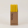 St Eval Single Dinner Candle Ochre - F01193 - Uneeka