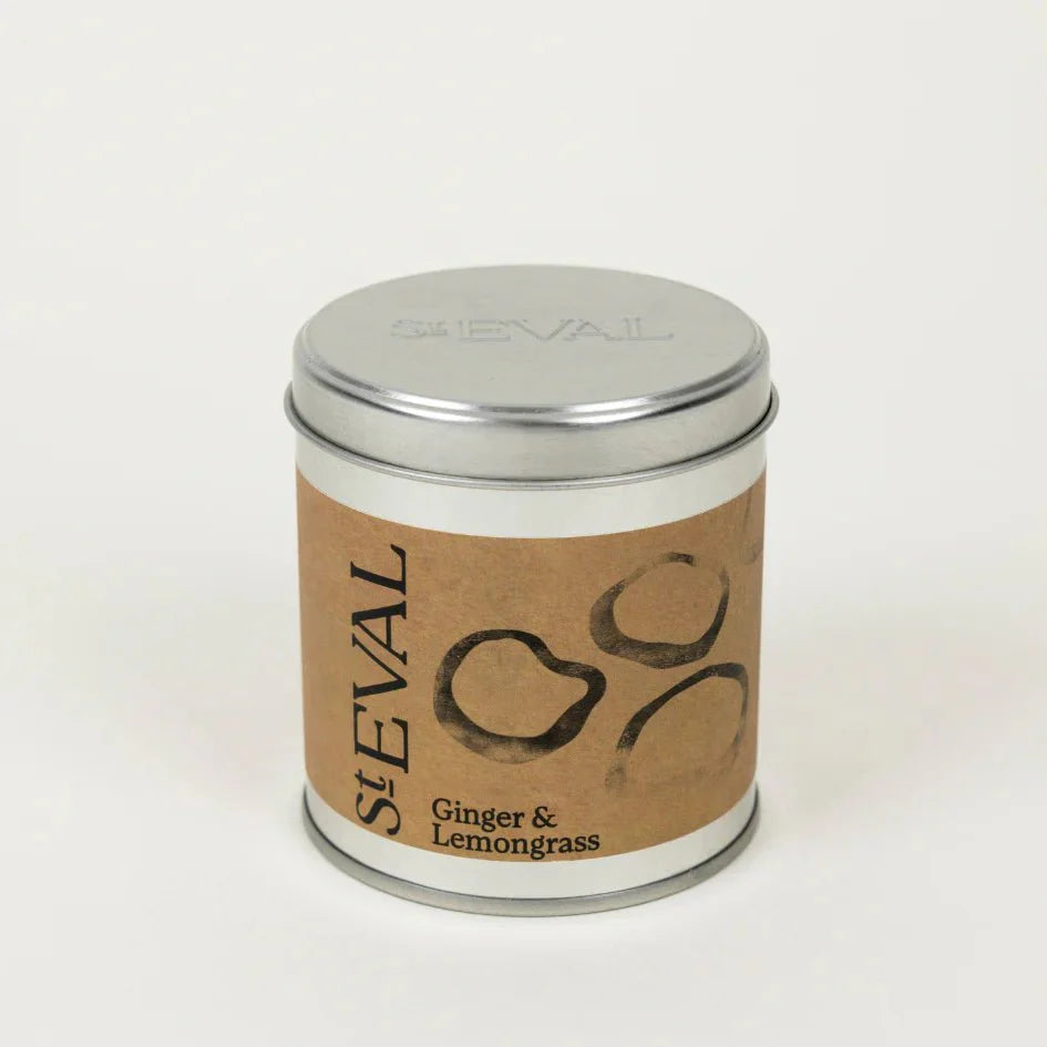 New Tin Candle Ginger & Lemongrass - F01383 - Uneeka