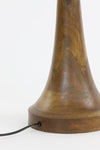 Oiled Brown Wooden Lamp Base - 7038683 - Uneeka