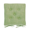 Olive Chambray Seat Pad with Ties - CHMSPO - Uneeka