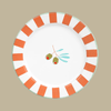Olive Enamel Side Plate - ENML - PLATE - OLIVE - 20 - Uneeka