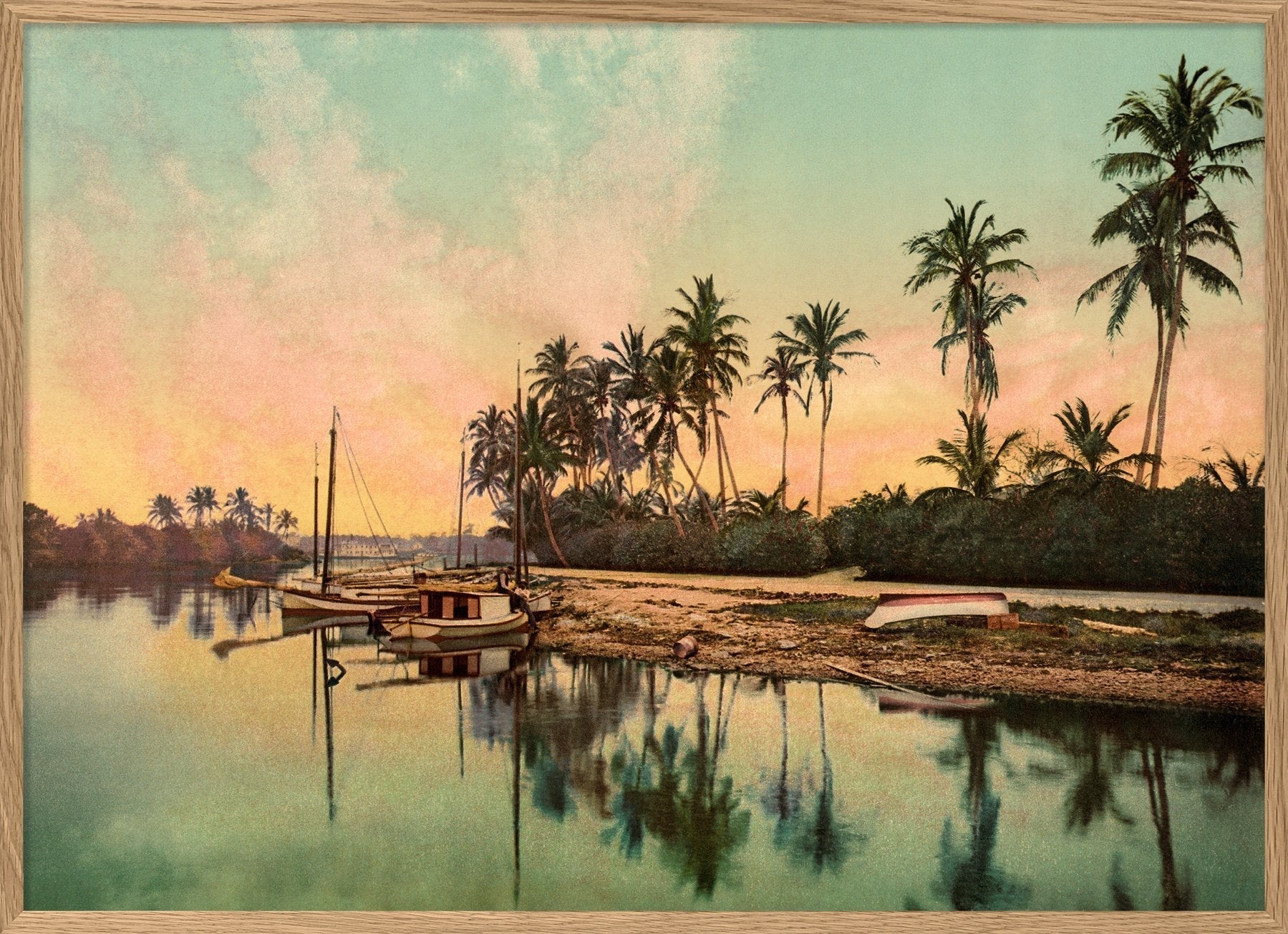 On The Miami River Framed Print - OFG 50x70 PP04H - Uneeka