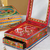 One Drawer Wooden Elephant Design Jewellery Box - JWBX641 - Uneeka