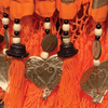 Orange Bali Sun Parasol With Pole Joint - MB76 - Uneeka