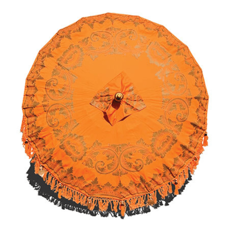 Orange Bali Sun Parasol With Pole Joint - MB76 - Uneeka