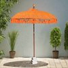 Orange Bali Sun Parasol With Pole Joint - MB76 - Uneeka