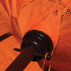 Orange Bali Sun Parasol With Pole Joint - MB76 - Uneeka