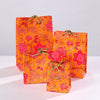 Orange Floral Gift Bags - GBG4004OR - mi - Uneeka