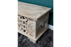 Ornate Carved Storage Bench - 8179 - Uneeka
