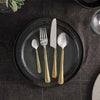 Osko Set Of 16 Brushed Gold Cutlery Set - OC3401 - Uneeka