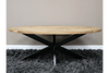 Oval Mango Wood Coffee Table - 10179 - Uneeka