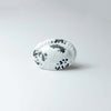 Oval White Crackle Glaze Ceramic Knob - 49.086WCG.AIC.35 - Uneeka