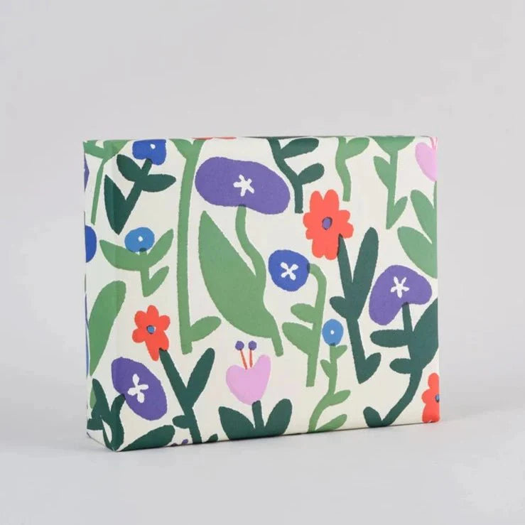 Pastel Flower Field Gift Wrap - WP133 - Uneeka
