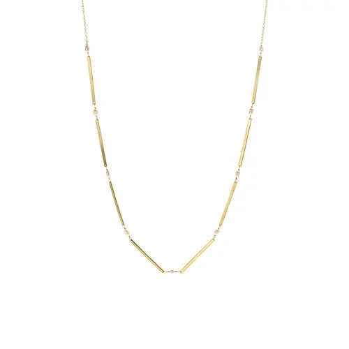 Pearl Bar Necklace - HB704 - Uneeka