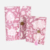 Pink Block Print Cotton Bound Notebook - 85013 - SMALL - Uneeka