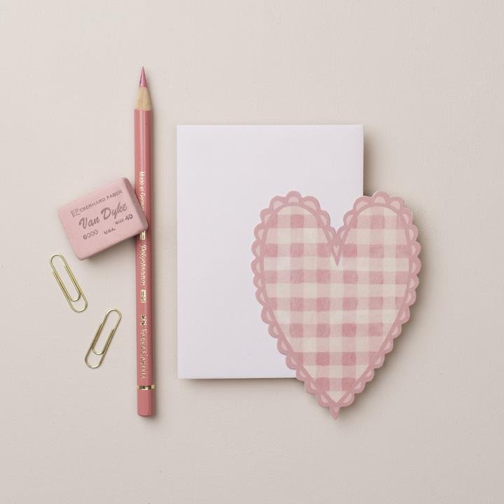 Pink Heart Mini Card - WAN MC01 - Uneeka