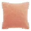 Pom Pom Edge Square Velvet Cushion - SPCVP - Uneeka