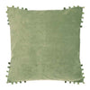 Pom Pom Edge Square Velvet Cushion - SPCVPI - Uneeka