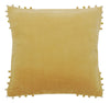 Pom Pom Edge Square Velvet Cushion - SPCVS - P - Uneeka