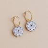 Poppy Charm Gold Hoops - G241001H - Uneeka